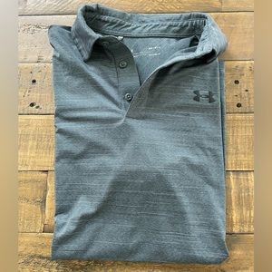 Mens Under Armour grey Golf polo. Lightly used size medium.